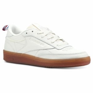 Adidasy Damskie Reebok Club C 85 Białe PL 74GRLID